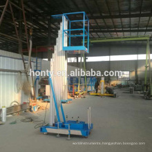 Automatic single mast aluminum alloy hydraulic aerial work platform